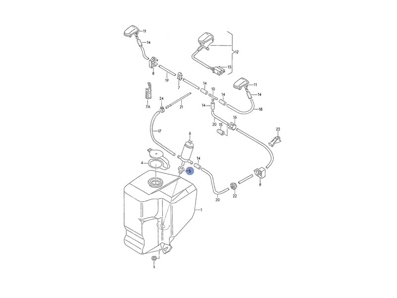 Find Caddy MK2 Genuine VW Windscreen Washer Pump Seal 12x6.5 in Athens