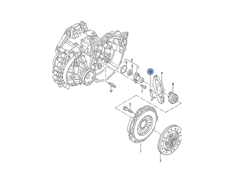 Passat B6 Genuine VW Clutch Operating Lever Retaining Spring eBay