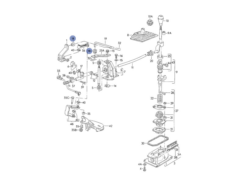 VW Transporter Gear Shift Lever 04-15 – Selector Arm Mechanism Replacement (7H0711051J)