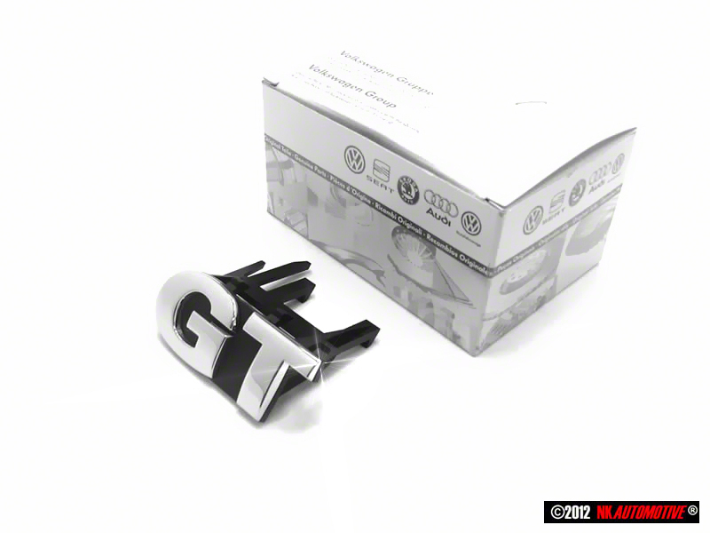 Polo 9N3 Genuine VW GT Front Grill Badge Emblem Chrome