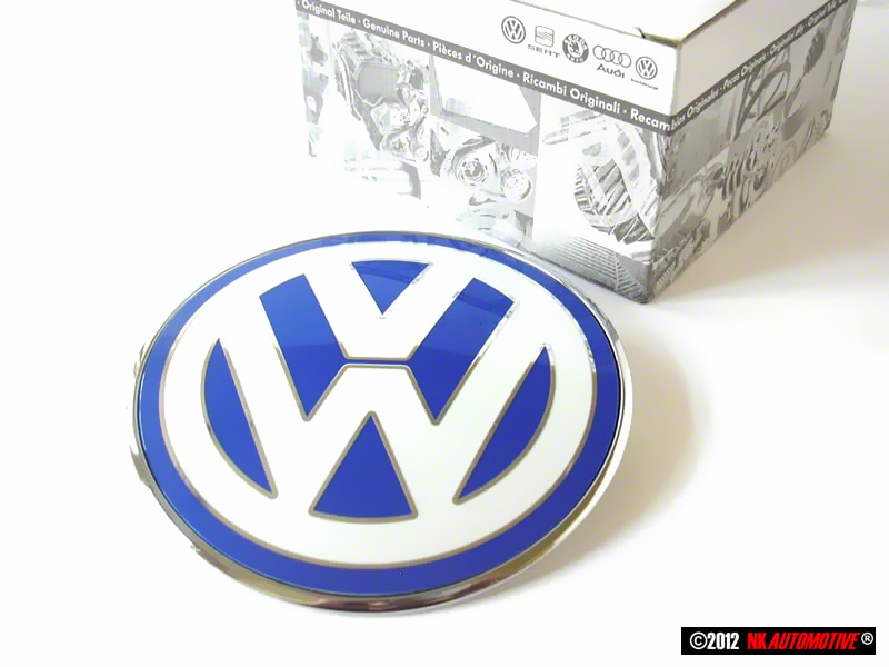 New Beetle Genuine VW Front Badge Emblem Chrome Blue eBay