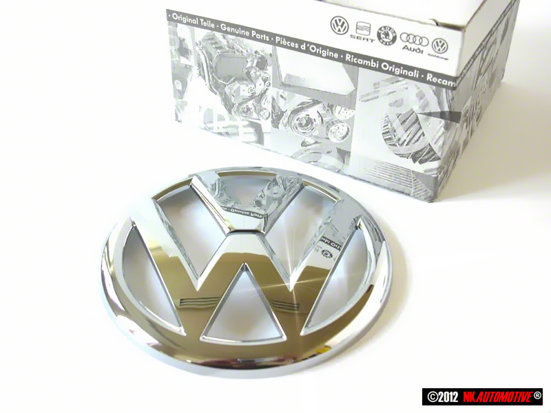 Genuine VW Rear Trunk Boot Badge Emblem Chrome - 5K0853630B ULM