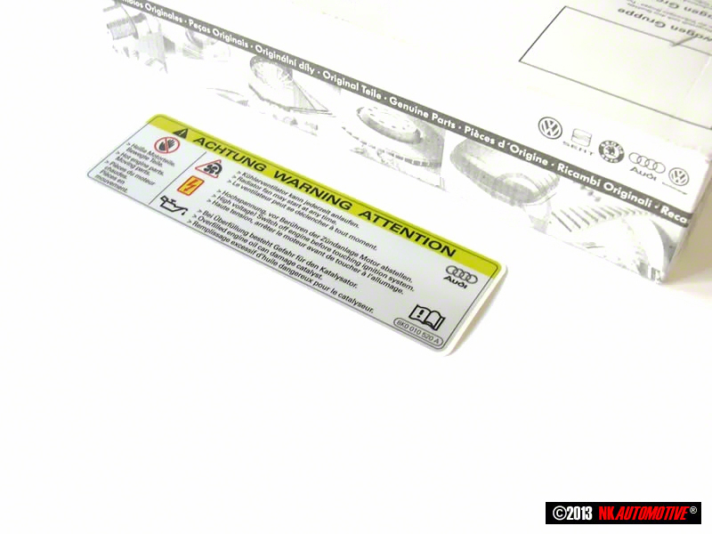 Original AUDI Sticker HIGH VOLTAGE 8K0010520A eBay